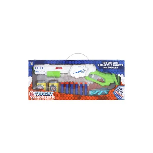Target Shooters Pump Action Toy Gun With Bullets, Targets & Goggles ...