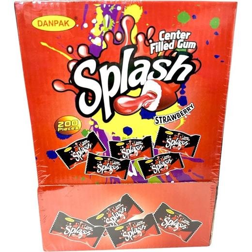 Splash Strawberry Chewing Gum (Inv:14523) - Lancashire Suppliers Ltd