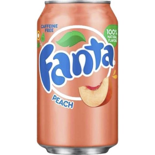 American Fanta Peach Soda Cans