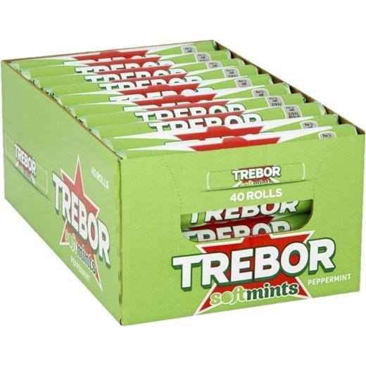 Trebor Softmints Peppermint Rolls 60P Pm