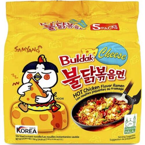 Samyang Buldak Cheese Hot Chicken Flavor Ramen Multi(439206)(Yellow)