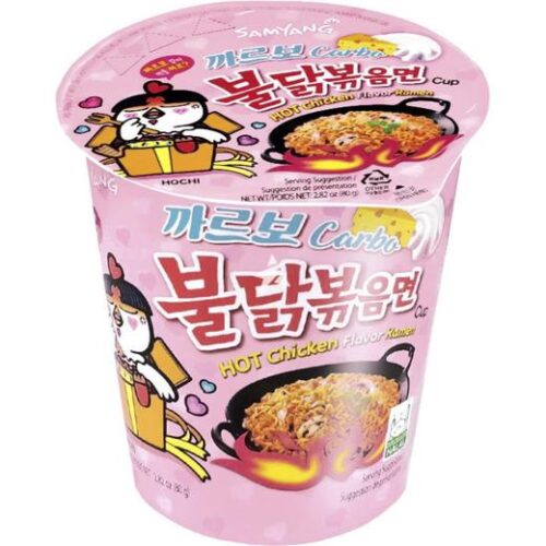 Samyang Buldak Hot Chicken Flavor Ramen Carbonara Cup (Pink)