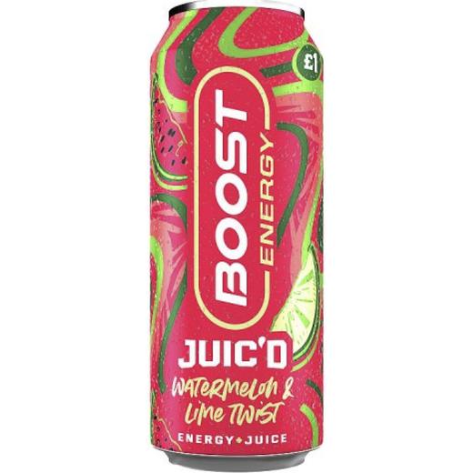 Boost Energy Juiced Watermelon And Lime Twist Cans(50202) £1.00 P/M