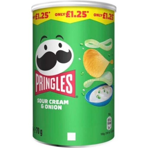 Pringles Sour Cream & Onion (813292)(828017) £1.25 P/M