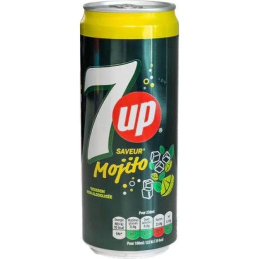 7Up Saveur Mojito Cans (Citron Vert & Menthe)