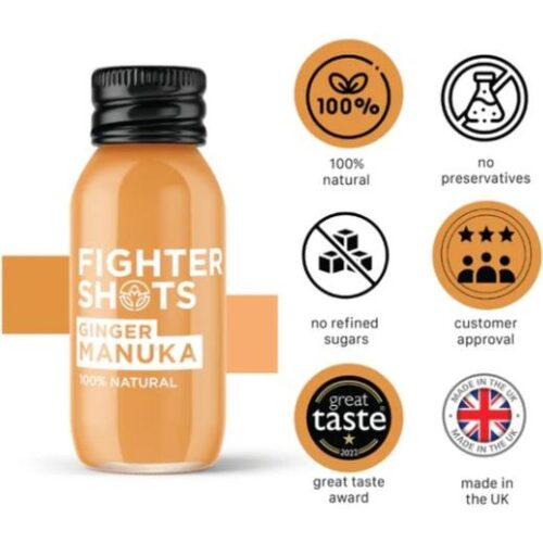 Fighter Shots Ginger & Manuka Honey