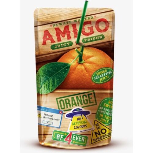 Amigo Orange Drink Pouches