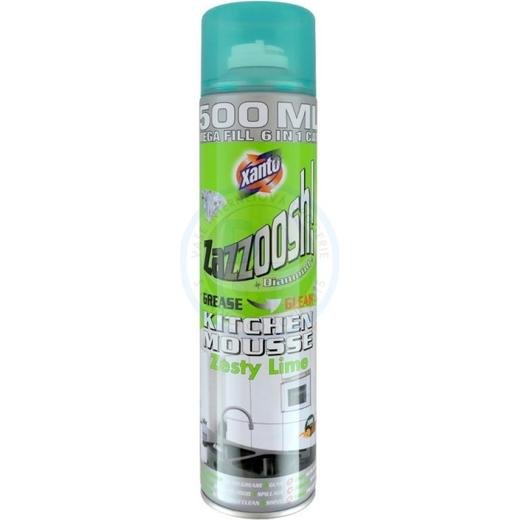 Xanto Zazzoosh Diamond Grease Kitchen Mousse Zesty Lime Spray