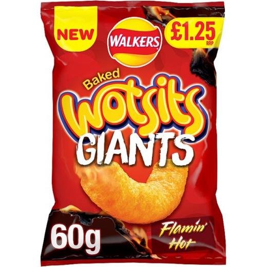 Walkers Wotsits Giant Flamin Hot £1.25 P/M (9378)(9378)