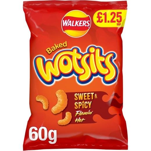 Walkers Wotsits Sweet & Spicy Flamin Hot £1.25 P/M