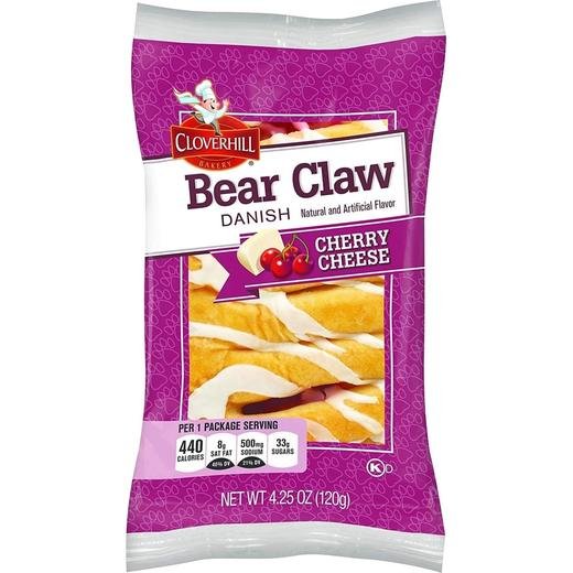 Cloverhill Bakery Bear Claw Danish Cherry Cheese