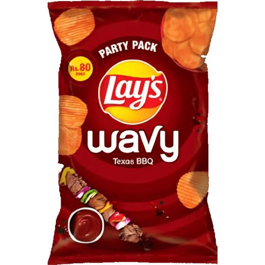 Lays Wavy Texas Bbq (P.Pack) Crisp