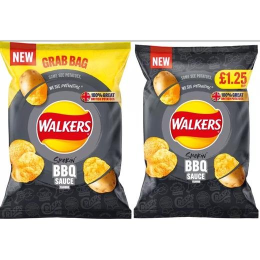 Walkers Bbq Sauce Flavour Potato Crisp £1.25P/M (44155)