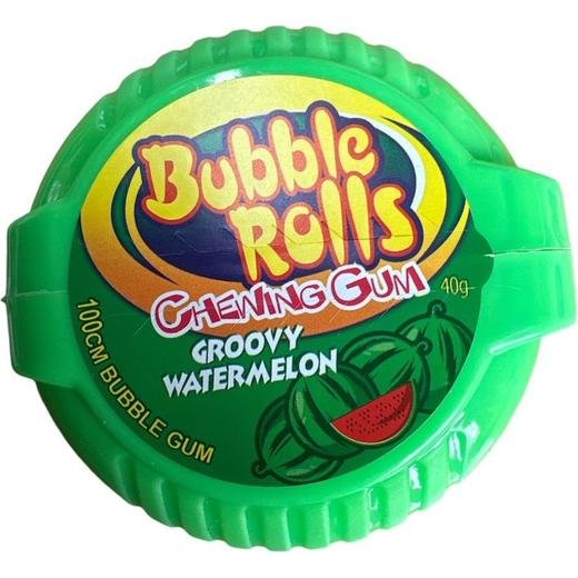 Bubble Rolls Chewing Gum Groovy Watermelon
