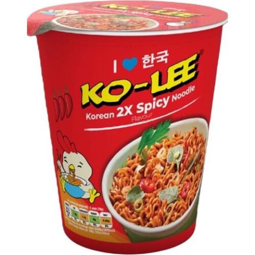 Kolee Korean 2X Spicy Noodle Flavour Cups(Kkc2-Bo)