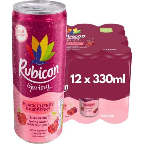 Rubicon Spring Black Cherry Raspberry Sparkling Cans (1122101)