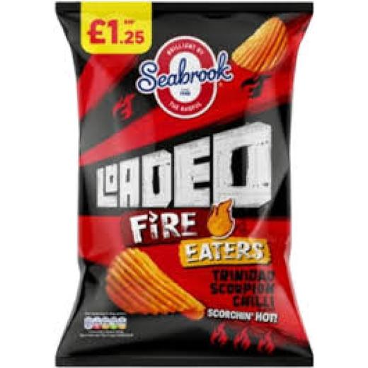 Seabrook Loaded Fire Eaters Trinidad Scorpion Chilli Flav (Expired)