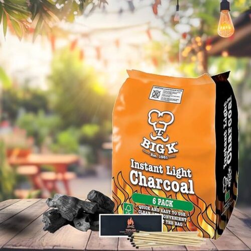 Big K Instant Light Charcoal 6 Pack (Il06Fsc)