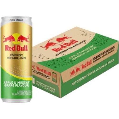 Red Bull Energy Sparkling Apple & Muscat Grape Flavour (250Ml)