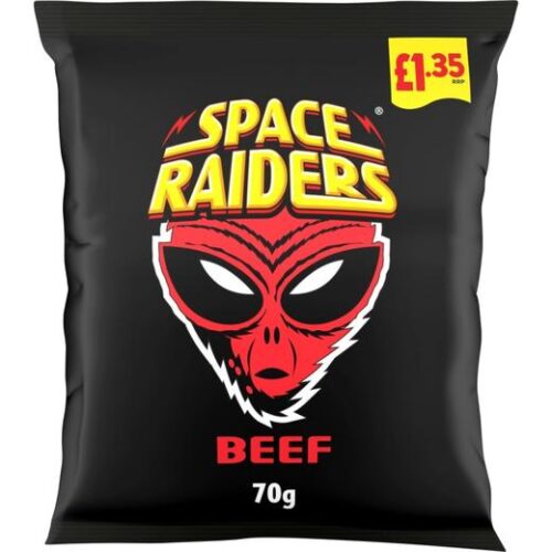 Space Raiders Beef Flavour Corn Snacks (703025)(827524) £1.35 P/M
