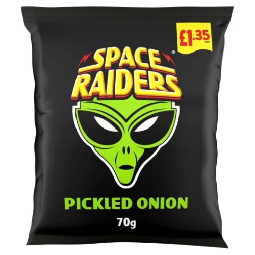 Space Raiders Pickled Onion Corn Snacks (703026) £1.35 P/M