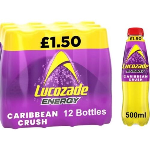 Lucozade Carribbean Crush Bottle 500Ml  (F97715) (819438) £1.50P/M