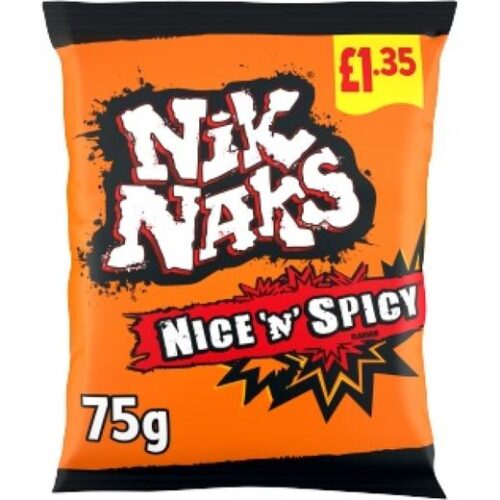 Nik Naks Nice N Spicy £1.35 P/M (827510)