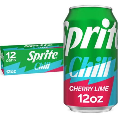American Sprite Chill Cherry Lime Soda Cans