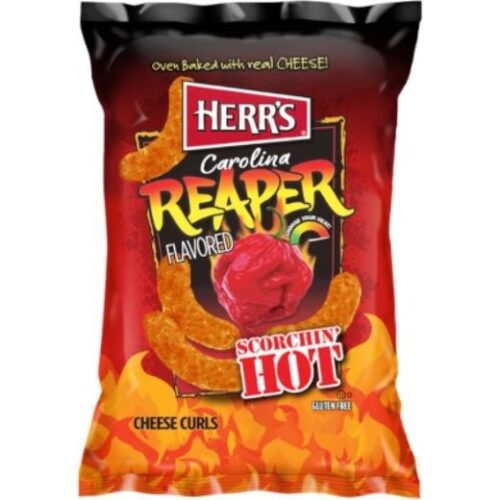 American Herrs 6Oz Carolina Reaper Flavored Cheese Curls (6922)