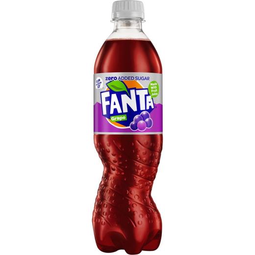 Fanta Zero Sugar Grape Plastic Bottle 500Ml