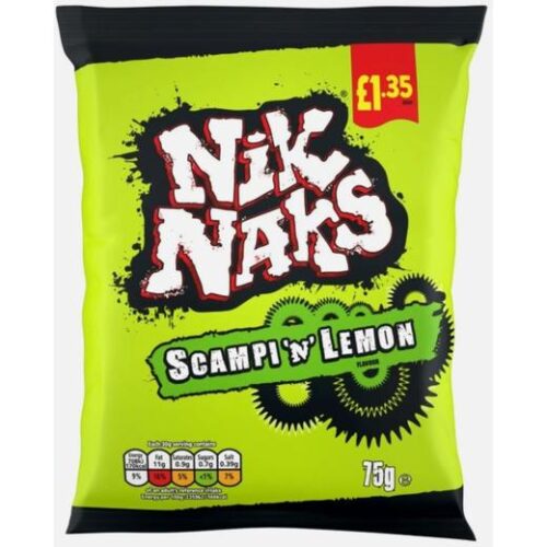 Nik Naks Scampi N Lemon (827514) £1.35 Rrp