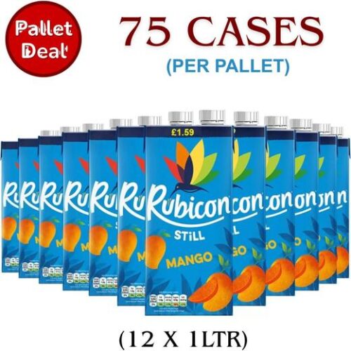 Rubicon 1 Lt Mango Carton £1.59 P/M Pallet Deal