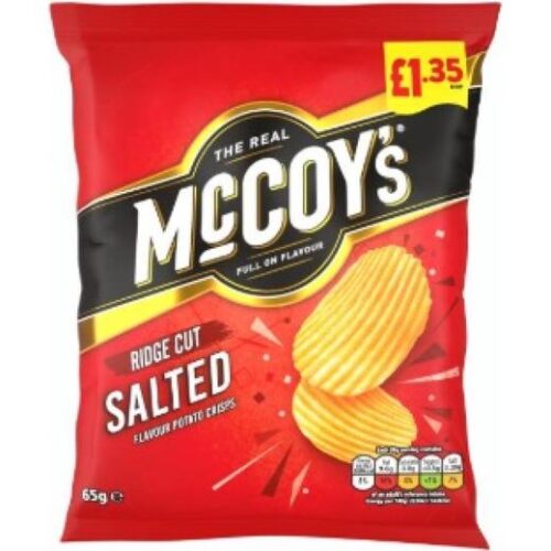 The Real Mccoys Salted Flavour Ridge Cut Crisp (832379) £1.35 Rrp
