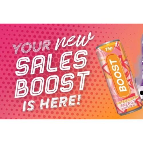 Boost Limited Edition Energy White Peach Cans (2331601) 0.75P