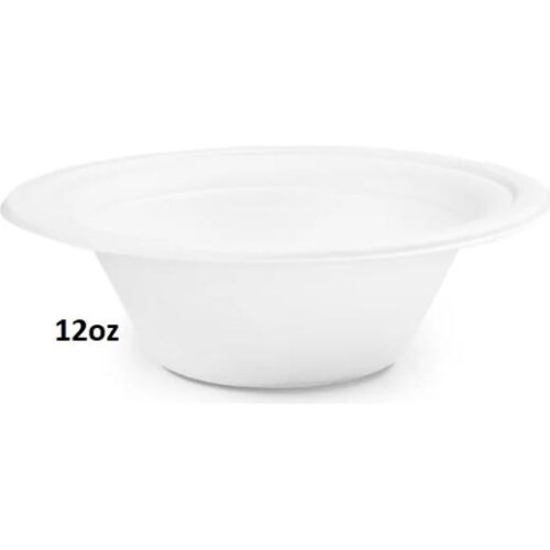 Compostable Bagasse Moulded Fibre Bowl 12 Oz (Cmfb12)