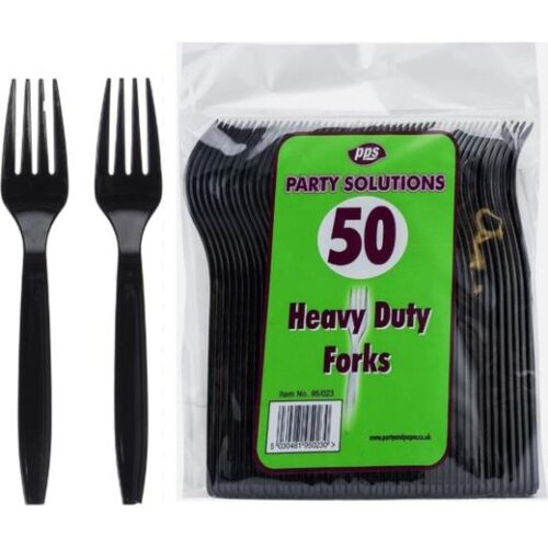 Ps Deluxe Black Plastic Multi Use Fork (Pdbpmf2050) (1051)