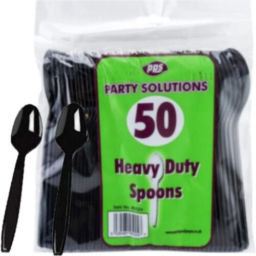 Ps Deluxe Black Plastic Multi Use Spoon (Pdbpms2050) (1055)