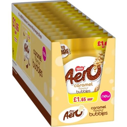 Aero Caramel Flavour Bubbles Hanging Bags (832438) £1.65P/M