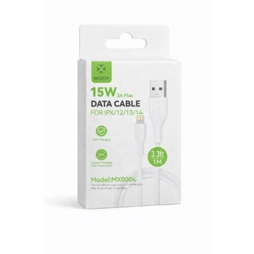 Woox Data Cable For Ipx/12/13/14 15W 1M White (Mx0004)(0880041)