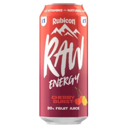 Rubicon Raw Energy Cherry Burst Cans (3653901) £1 P/M
