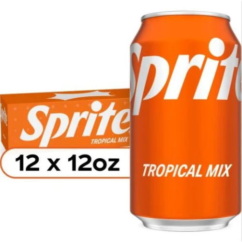 American Sprite Tropical Mix Can Drinks