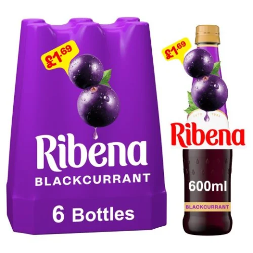 Ribena Blackcurrant Dilute Bottles £1.69P/M (826256)