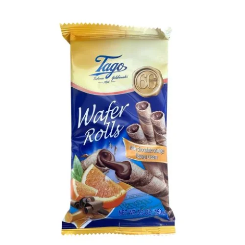 Tago Wafer Rolls With Chocolate & Orange(Tag20)