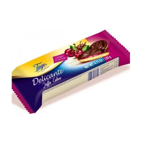 Tago Delicante Jaffa Cakes Biscuits Wisniowe Cherry With Plain Chocolate(71322)