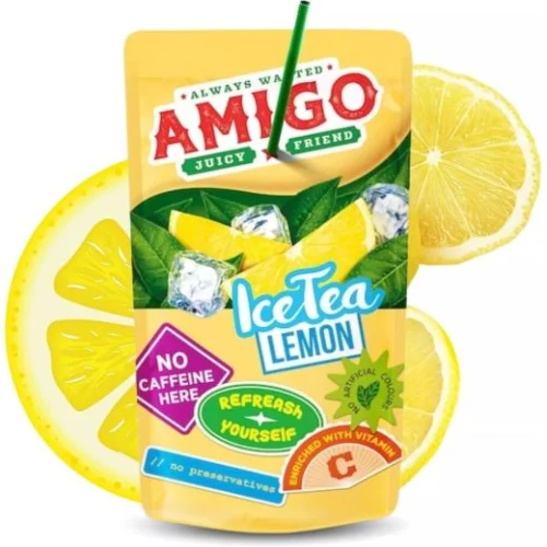 Amigo Ice Tea Lemon Drink Pouches
