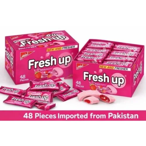 Hilal Fresh Up Strawberry Centre Filled Refreshing Gum