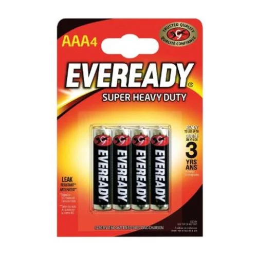 Eveready Super Heavy Duty Aaa Batteries (574641)