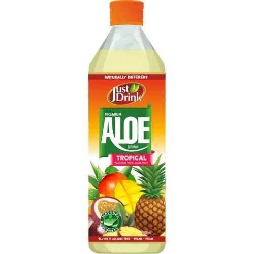 Just Drink Aloe Vera Passion Fruit Bottles