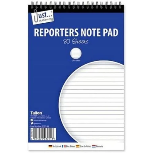 Just Staionery Reporters Notepad (941730)