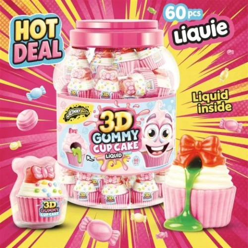 Johnybee 3D Gummy Cup Cake Liquid Inside (Spk306)